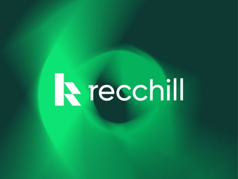 Recchill Software Brand Identity Logo Design by Imtiaz Hossain Naim for Wonlift on Dribbble Corporation Logo, Arrow Background, Identity Logo Design, Brand Identity Logo, Escape The Ordinary, Play Button, Green Gradient, Sans Serif Typeface, Experience Design