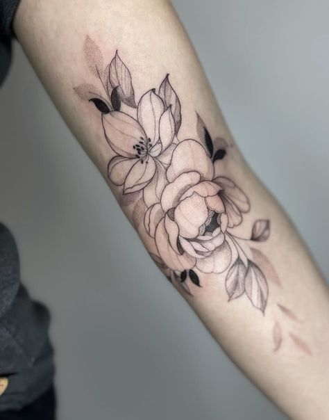 Magnolia Arm Tattoo, Forearm Tattoos, Arm Tattoo, Tattoos, Arm Tattoos