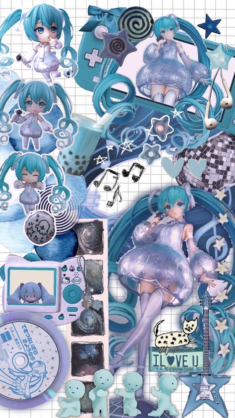 WOLD MIKU!! >< Hatsune Miku Wallpaper, Miku Wallpaper, Miku Hatsune Chibi, Miku Hatsune Vocaloid, Vocaloid Characters, Halloween Wallpaper Iphone, Cute Patterns Wallpaper, Cute Little Drawings, Kawaii Wallpaper