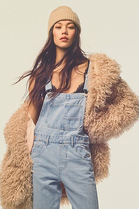 So essential and forever timeless overalls from our We The Free collection. **Fit:** Relaxed, slouchy silhouette **Features:** Bib-and-brace design, tapered legs, exaggerated bib pocket detail, rigid denim fabrication, varied distressing throughout **Why We | We The Free Ziggy Denim Overalls at Free People in Light Wash, Size: L Ziggy Overalls, Overalls And Boots, Striped Tube Socks, Knit Beret, Slouchy Jeans, Striped Beanies, Penny Lane, Cashmere Turtleneck, Sports Wear