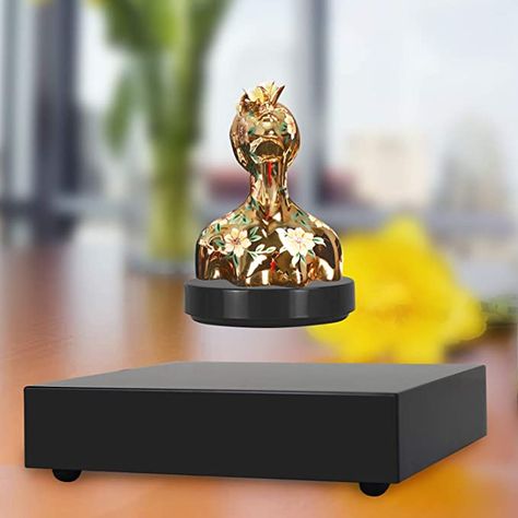 AmazonSmile : woodlev Magnetic Levitating Floating Rotating Platform Disk Holder Stand Display Smallest Revolution Tech from : Office Products Floating Globe, Products Display, Cool Room Designs, Magnetic Levitation, Craft Display, Stand Display, Shoes Stand, Toy Craft, Office Products