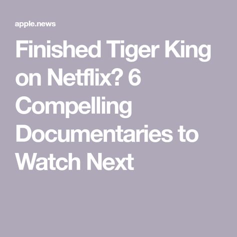 Finished Tiger King on Netflix? 6 Compelling Documentaries to Watch Next Good Documentaries To Watch, Best Documentaries On Netflix, Documentaries To Watch, Fyre Festival, Night On Earth, Netflix Movies To Watch, Oscar Winning Movies, Netflix Documentaries, Best Documentaries