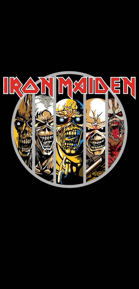 80s Metal Aesthetic, Iron Maiden Wallpapers, Iron Maiden Art, Eddie Iron Maiden, Iron Maiden Mascot, Stickers Rock, Music Band Logo, Iron Maiden Posters, Slayer Band