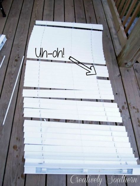 how to clean blinds the easy way, cleaning tips, Broken slats can be repaired easily by swapping it out for a perfectly good one on the bottom How To Deep Clean Faux Wood Blinds, Cleaning Wood Blinds, Clean Blinds, Vinyl Blinds, Bathroom Blinds, Bedroom Blinds, Cleaning Blinds, Shutter Blinds, House Blinds