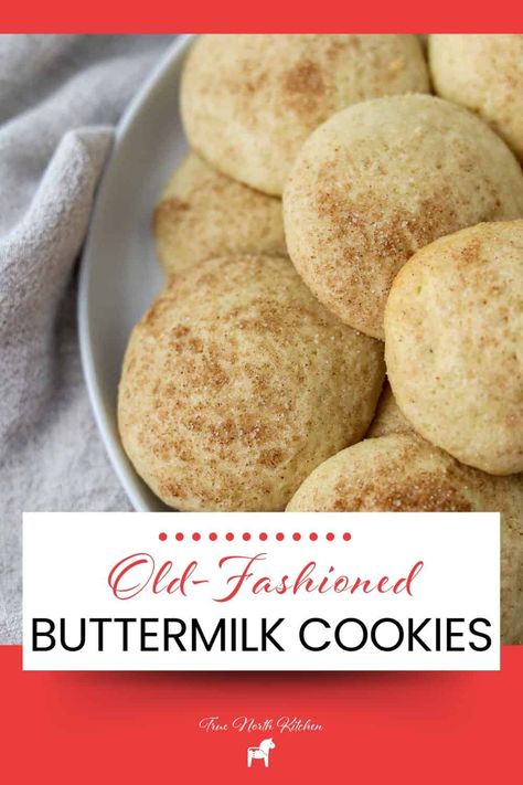 So incredibly soft and tender, these old-fashioned buttermilk cookies are a comforting treat that is easy to make. Scandinavian Desserts, Buttermilk Cookies, Swedish Meatballs Easy, Nordic Recipe, Scandinavian Food, Delicious Cookie Recipes, Swedish Recipes, Fool Proof Recipes, Food Words