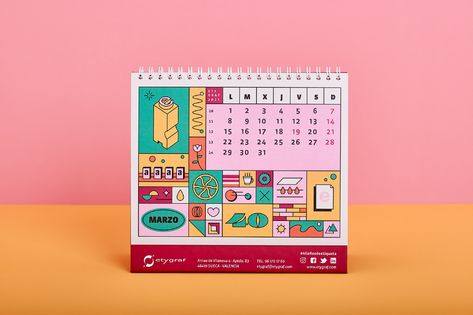 Calendar Design Inspiration, Calendar Graphic, Desk Calendar Template, Illustration Calendar, Promotional Calendar, 달력 디자인, Design And Illustration, Music Artwork, Cartoon Girl Drawing