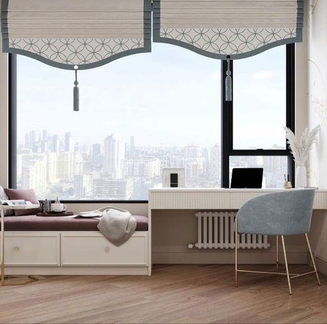 Nest Hotel, Bedroom Bay Window, Window Seating, Window Seat Design, Bay Window Seat, Bedside Table Design, Bedroom Interior Design Luxury, Interior Design Your Home, Bunk Bed Designs