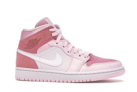 Air Jordan 1 Mid Digital Pink Sneakers Air Jordan homme femme Rosa Jordans, Jordan 1 Mid Digital Pink, Air Jordan 1 Mid Digital Pink, Air Jordan 1 Women, Pink Jordans, Lanvin Sneakers, Dior Sneakers, Jordan Model, Preppy Shoes