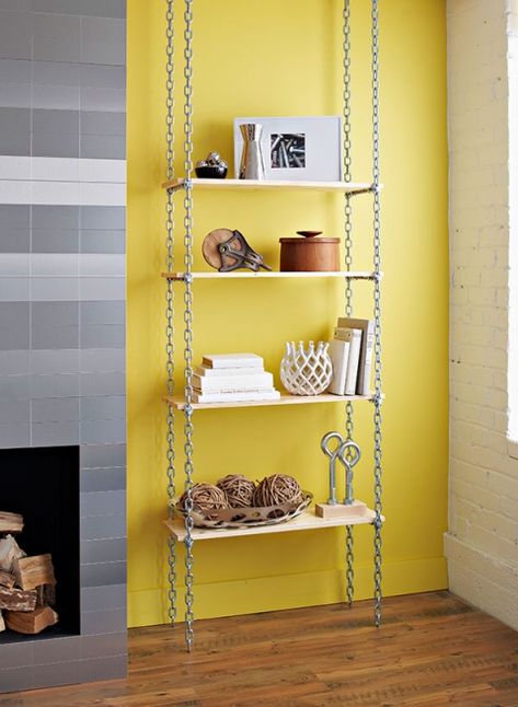 Industrial Shelving Units, Regal Design, Industrial Shelving, Diy Shelves, Cool Stuff, Industrial Furniture, Wood Shelves, 인테리어 디자인, Shelving Unit