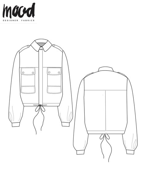 The Olive Jacket - Free Sewing Pattern - Mood Sewciety Mood Sewing Patterns, Mood Patterns, Fashion Technical Drawing, Mood Sewciety, Olive Jacket, Trendy Sewing, Jacket Pattern Sewing, Free Sewing Pattern, Dress Making Patterns