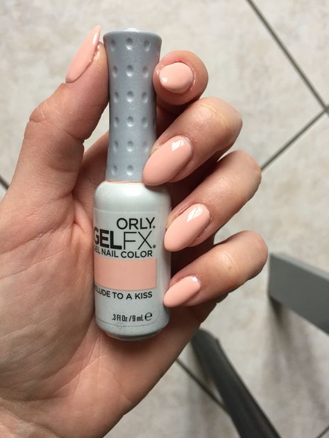 Almond nails with Cnd brisa gel - uv nail polish orly gel fx prelude to a kiss -nude pink Orly Gel Fx Colors, Nails Supplies, Runway Nails, Orly Gel Fx, Uv Nail Polish, Fab Nails, Gel Nail Polish Colors, Gel Nails Diy, Colored Acrylic Nails