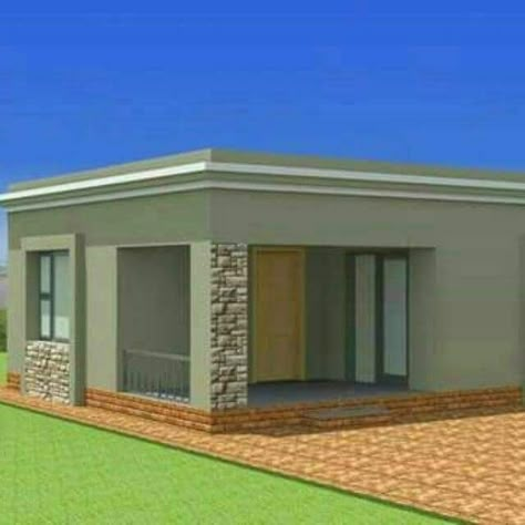 Small House Designs, Flat Roof House Designs, 2022 Image, Round House Plans, House Plans South Africa, Small Modern House Plans, Flat Roof House, House Roof Design, Affordable House Plans