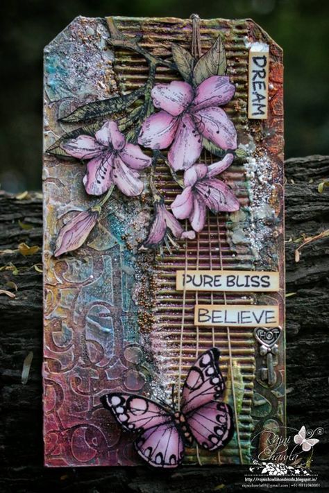 Mixed Media Ideas, Mixed Media Art Techniques, Art Scrapbook, Artist Trading Card, Mixed Media Cards, Mixed Media Art Canvas, Mixed Media Crafts, Mixed Media Scrapbooking, Mixed Media Tags