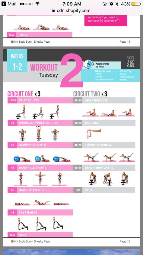 Week 1/2. Workout 2 (Tuesday) Body Workout Plan At Home, Workout Plan At Home, Kayla Itsines Workout, Kelsey Wells, Bbg Workouts, Body Guide, Bed Workout, Sweat Workout, Kayla Itsines