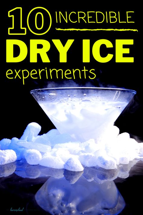 Try these amazing dry ice STEM activities for kids! Science experiments and projects that will make your kids say, “WOW!!!!” Dry Ice Science Experiments, Fun Things To Do With Dry Ice, Science Party Food Ideas, Dry Ice Experiments Kids, Ice Experiments For Kids, Middle School Halloween Activities, Stem Prek, Dry Ice Halloween, Ice Experiments