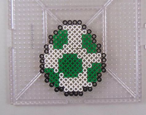 Bead Art Patterns, Patterns For Bracelets, Nerdy Perler Beads, Yoshi Egg, Perler Bead Mario, 8bit Art, Perler Bead Templates, Bead Crochet Patterns, Motifs Perler