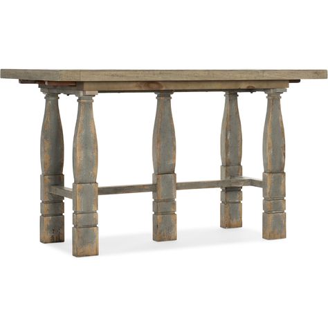 Ciao Bella Friendship Table by Hooker Furniture at Gill Brothers Furniture American Bungalow, European Cafe, European Farmhouse, Traditional Dining, Counter Height Dining Table, Italian Countryside, Small Farmhouse, Grey Table, Contemporary Dining Room