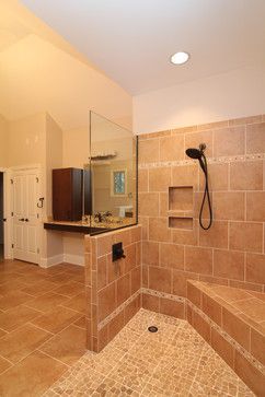 Handicapped Accessible Design Ideas, Pictures, Remodel and Decor Cheap Shower Remodel, Retro Bathroom Remodel, Luxury Master Bath, Accessible Bathroom Design, Mobile Home Bathroom, Ada Bathroom, Small Shower Remodel, Rustic Laundry Rooms, Bathtub Remodel