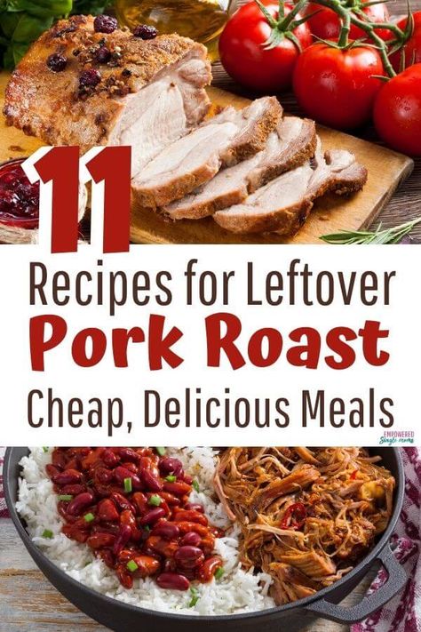 Recipes For Leftover Pork, Leftover Pork Roast Recipes, Leftover Pork Loin Recipes, Leftover Pork Recipes, Leftover Pork Tenderloin, Leftover Pork Roast, Shoulder Roast, Dinner Leftovers, Leftover Pork