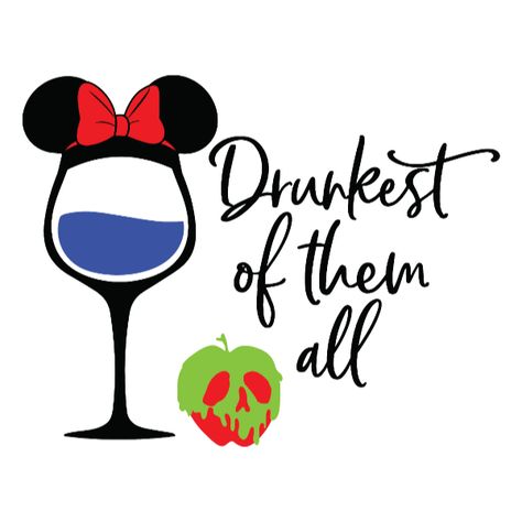 Drunk Disney, Halloween Apples, Disney Drinks, Drink Design, Drinks Design, Cricut Projects Vinyl, Mickey Ears, Cricut Vinyl, Svg Quotes