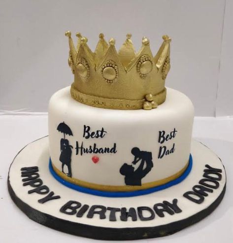 Cake Design For Husband Birthday, Husband Cake Birthday, Cake Ideas For Husband Birthday, Creative Birthday Cake For Husband, Best Dad And Husband Cake, Husband Cake Ideas, Special Cake For Husband Birthday, Happy Birthday Daddy Cake, Bday Cake For Dad