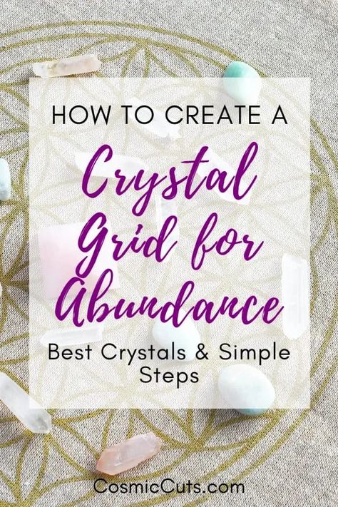 A crystal grid for abundance is a tangible tool that actively works to attract your desires in simple steps by securing an incredible energetic aura around you. Let's learn how to create abundance crystal grids now! #crystalgridforabundance #abundancecrystalgrid https://cosmiccuts.com/blogs/healing-stones-blog/crystal-grid-for-abundance Crystal Grid For Abundance, How To Make A Crystal Grid, Abundance Crystal Grid, Crystal Grid For Money, Crystals For Abundance, Crystal Grids For Beginners, Crystal Grids, Healing Crystals Decor, Positive Energy Crystals