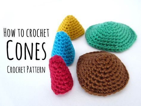 600 The crocheted cone has a lot of applications, especially for Amigurumis. Because of its easy way to adjust the ... Read more... Crochet A Cone Shape, How To Crochet A Cone Shape, How To Crochet Shapes, Crochet Amigurumi Basic Shapes, Crochet Cone Shape Free Pattern, Crochet Shapes Amigurumi, Crochet Cone Shape, Crochet Horns, Amigurumi Shapes