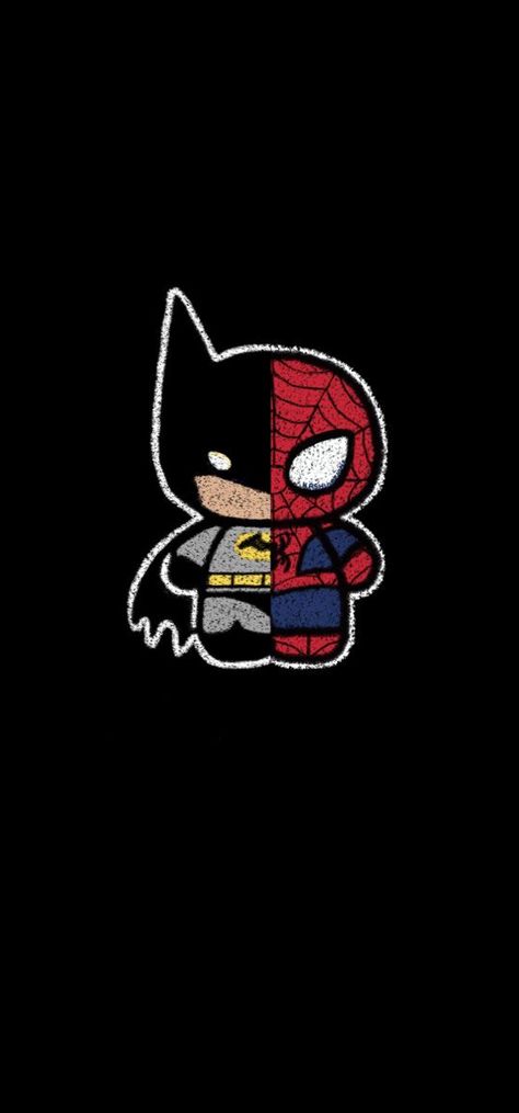 Batman spiderman wallpaper #batman #spiderman Spiderman And Deadpool, Spiderman And Batman, Literally Us, فنسنت فان جوخ, Spiderman Painting, Batman Painting, Cute Batman, Spiderman Wallpaper, Spiderman Drawing