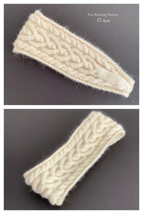 Knit Cable Headband, Knitted Cable Headband Free Pattern, Wool Headband Pattern, Cable Headband Knitting Pattern Free, Free Knit Headband Patterns, Knitted Head Band, Free Knit Headband Pattern, How To Knit A Headband, Earwarmer Knitting Patterns Free