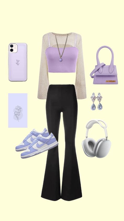 go to lilac outfit #outfitinspo #lilac #purple #nike #apple #jaquemes Outfit Nike, Lilac Purple, Nike Outfits, Lilac, Nike, Purple, Outfit Inspo