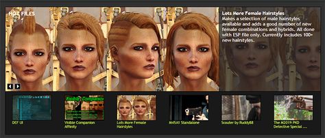 Official Hairstyle, Fallout 4 Mods, Male Hairstyles, Female Hairstyles, Low Chignon, Long Length Hair, New Hairstyles, Hair Issues, Emo Hair