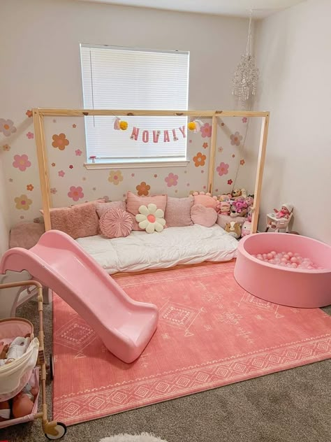 Bedroom Moody, Apartment Bedroom Ideas, Baddie Apartment, Baby Playroom, Kids Room Interior Design, Baby Room Themes, Toddler Girl Room, Kids Bedroom Inspiration