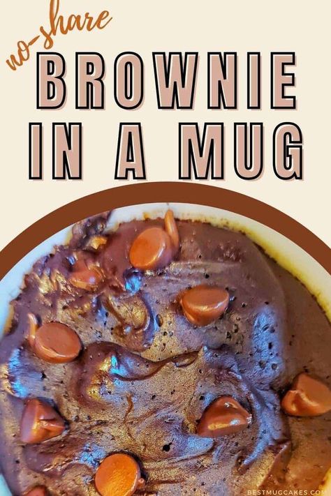 Brownie For One, Easy Microwave Desserts, Chocolate Chip Mug Cookie, Healthy Chocolate Mug Cake, Quick Yummy Desserts, Mug Cake Recipes, Mug Brownie, Chocolate Chip Mug Cake, Microwave Dessert