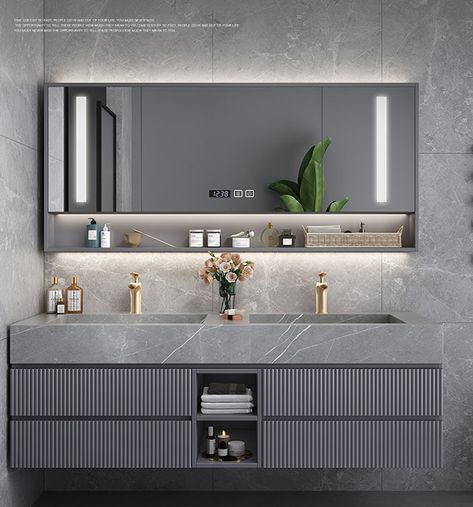 Bathroom Sink Fixtures, Floating Bathroom Sink, Bathroom Double Sink, Beautiful Bathroom Vanity, Bathroom Sink Design, Bathroom Sink Decor, Bathroom Sink Cabinets, Bathroom Vanity Designs, Modern Bathroom Sink