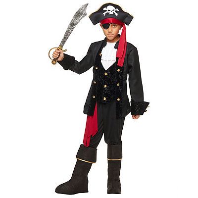 Your little guy will be saying "Argh, matey" all night long as he leads his #pirate tribe to victory on #Halloween! #SpiritHalloween #Costume Boys Pirate Costume, Pirate Costume Kids, Sea Pirates, Pirate Cosplay, Pirate Accessories, Pirate Halloween Costumes, Belt Pants, Pirate Kids, Pirate Halloween