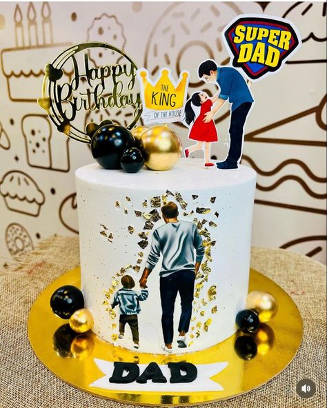 Father Son Cake Ideas, Cake For Papa Birthday, Cake For Father Birthday My Dad, Cake Husband Birthday, Best Dad And Husband Cake, Cake For Husband Birthday, Birthday Cake For Father, Fitness Cake, Thank You Cake