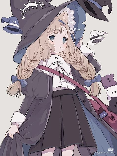 Witch Characters, Anime Witch, 캐릭터 드로잉, Chibi Drawings, Witch Art, 판타지 아트, 영감을 주는 캐릭터, Kawaii Art, Art Inspiration Drawing