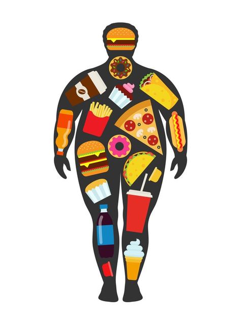 Man silhouette with scattered fast food elements. Unhealthy, junk food and obesty concept. Food Elements, Gcse Photography, Man Silhouette, Eating Fast, Unhealthy Food, Food Drawing, Dream Board, Photography Inspo, Junk Food