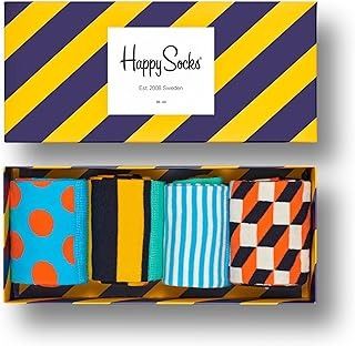 Amazon.com: : All Departments Happy Socks Mens, Mens Novelty Socks, Polka Dot Socks, Unique Socks, Blue Orange White, Happy Notes, Calendar Gifts, Dog Socks, Cat Socks