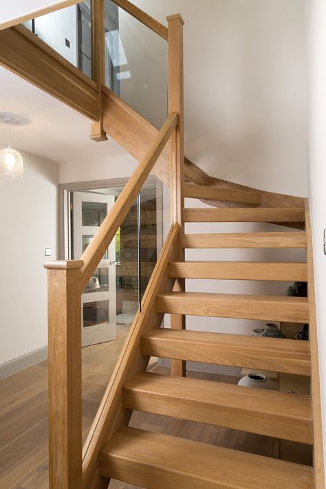 Staircase Manufacturers, Baddie Bedroom, Oak Staircase, Bespoke Staircases, Wooden Staircase, Open Stairs, Timber Staircase, Loft Stairs, New Staircase