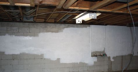 Basement Finishing: Do Not Paint Your Walls Painting Basement Walls, Basement Floor Paint, Waterproofing Basement Walls, Painting Basement Floors, Basement Painting, Bedroom Interior Ideas, Basement Waterproofing, Flooded Basement, Cement Blocks