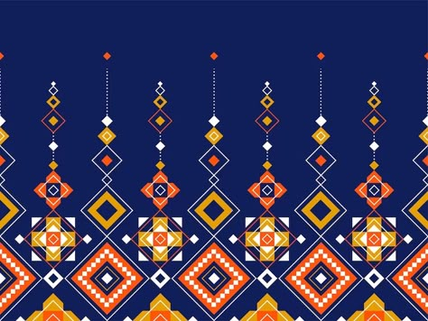 Premium Vector | Abstract geometric tribal ethnic ikat folklore diamonds oriental seamless pattern traditional design for backgroundcarpetwallpaperclothingfabricwrappingprintbatikfolkknit vector illustration Form Exploration, Islamic Ornament, Ethnic Pattern Design, Navajo Pattern, Black White Design, Thai Pattern, Persian Motifs, Ethnic Design, Ikat Pattern