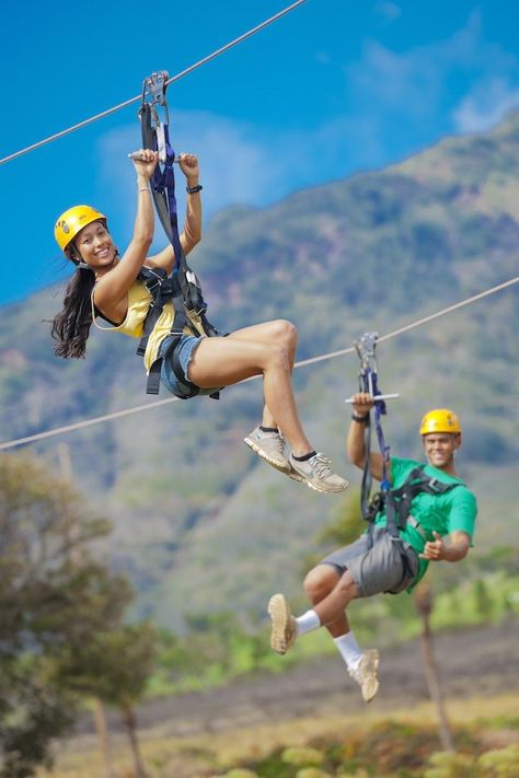 Maui Zipline Company - family-friendly zipline activity What To Do In Hawaii, Wailuku Maui, Maui Hawaii Vacation, Zipline Adventure, Kaanapali Beach, Maui Travel, Maui Vacation, Hawaii Vacation, Adventure Park