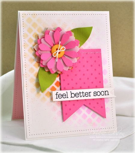 Feel Better Cards, Feel Better Soon, Falling Flowers, Raffle Basket, Creative Card, Well Wishes, Scrapbooking Cards, Cricut Cards, Get Well Cards