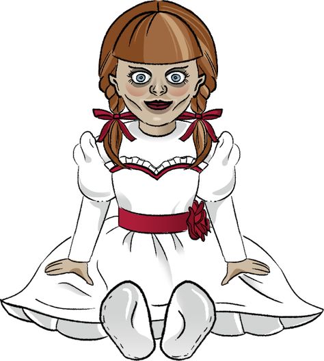 Anabelle Doll Drawing, Annabelle Doll Drawing, Annabelle Drawing, Annabelle Tattoo, Annabelle Horror, Annabelle Doll, Doll Cartoon, Doll Drawing, Easy Love Drawings