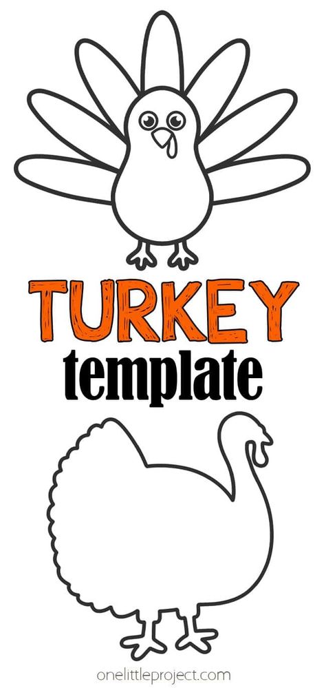 Turkey Template | Free, Printable Turkey Outline Free Turkey Printables, Free Printable Thanksgiving, Printable Turkey Template For Kids, Thanksgiving Templates Free Printable, Turkey Coloring Pages For Kids, Thanksgiving Cutouts Printable, Turkey Cut Out Template, Thanksgiving Crafts Preschool Pre K, Turkey Cutout Template