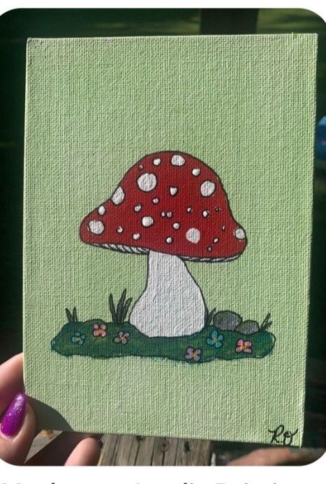 Cute Easy Paintings, Mini Toile, Small Canvas Paintings, Hippie Painting, Simple Canvas Paintings, Cute Canvas Paintings, Easy Canvas Art, Canvas Painting Designs, Cute Canvas