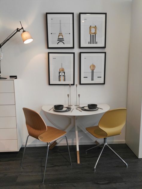 Small Kitchen Dinette Ideas, Small Apartment Dining Area, Table Chairs Design, Small Square Dining Table, Small Dining Room Set, Square Dining Room Table, Light Fixtures Dining Room, Ikea Dining Table, Ikea Dining Room