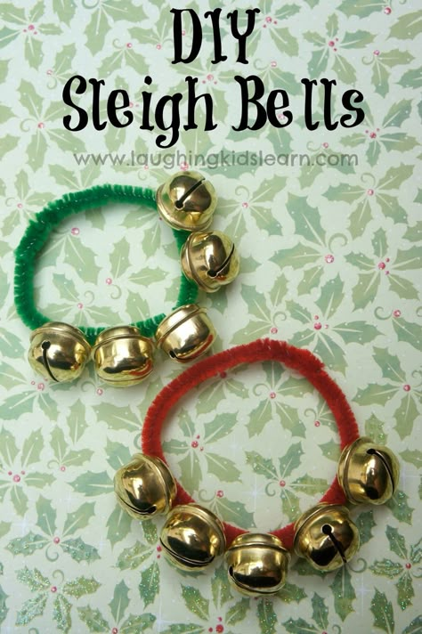 Diy Christmas Sleigh, Christmas Diy Kids, Music Crafts, Sleigh Bells, Christmas Concert, Operation Christmas, Sleigh Bell, Diy Simple, Christmas Sleigh