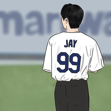 Enhypen jay engene fanart Jay Enhypen Fanart Anime, Jay Painting Enhypen, Enhypen Anime Fan Art, Jay Enhypen Jersey, Jay Enhypen Drawing Sketch, Jay Drawing Enhypen, Jay Enhypen Drawing, Enhypen Drawing Sketch, Jay Jersey